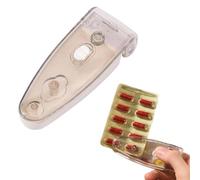 Perforateur de pilules sans contact, distributeur de comprimés pour infirmières avec design portable, organisateur de médicaments, fournitures de pharmacie, accessoire de santé (gris)