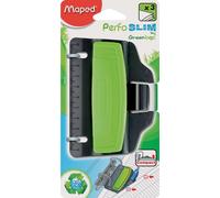 Perforateur de poche Maped Greenlogic capacité : 3 feuilles vert/noir