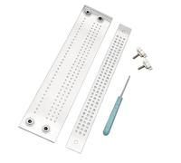 Perforateur de reliure en acrylique transparent avec guide de positionnement des coutures pour la couture de cahiers, journaux, documents, reliure, trou transparent pour carnet de notes
