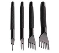 Perforateur de trou pour cuir - Outil de perforation - Trou de bricolage en cuir - Kit d'outils de travail professionnel - 1/2/4/6 - Point de laçage pour cuir - Perforateur de ceinture