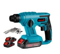 Perforateur électrique sans fil 450W, 10X Accessoires - ONEVAN - 2X 2Ah Batteries