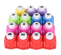 Perforateur Enfant, 15Pcs Mini Perforatrice Petit Perforateur de Papier Pour Enfants PoinçOns de Scrapbooking Simples Papillon Feuille Arbre de NoëL CœUr ETiquette Timbre Cartes