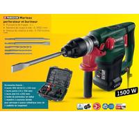 Perforateur et burineur - PARKSIDE - PBH 1500 B2 - 1500 W - 5 J - Emmanchement SDS