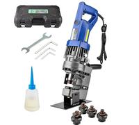 Perforateur hydraulique électrique, outil de poinçonnage de presse hydraulique 1500 W avec 8 matrices, pour plaque d'acier en métal, aluminium, cuivre, fer