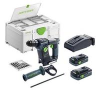 Perforateur sans fil BHC 18 HPC 4.0 I.PLUS - FESTOOL - avec 2 batteries 18V 4.0Ah - chargeur - Systainer - 577602 G