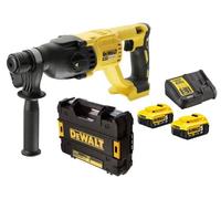Perforateur SDS+ 18 V 3 modes 2,6 J + 2 batteries 5Ah + chargeur + coffret T-STAK - DEWALT