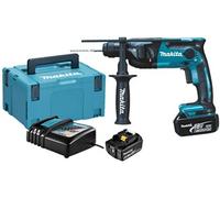 Perforateur SDS Plus 18V + 2 batteries 4Ah + chargeur + coffret Makpac 3 - - DHR165RMJ