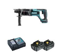 Perforateur SDS Plus 18V DHR241Z + 2 batteries BL1850B 18V 5 Ah + 1 chargeur rapide DC18RC MAKITA