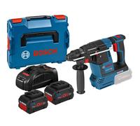 Perforateur SDS Plus 18V GBH18V-26 + 2 batteries ProCore 5 5Ah + chargeur + coffret L-BOXX - BOSCH - 0611909001