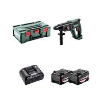 Perforateur SDS-Plus 18V KH 18 LTX 24 + 2 Batteries LiPOWER 18V 4 Ah + 1 Chargeur ASC 55 METABO
