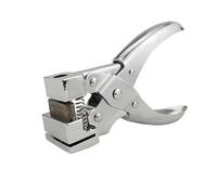 Perforation de trou en forme de t de 6,4 pouces, perforation de logement professionnel à presse manuelle, tag d‘identification pour découpeur d’identité plieuse d‘outils pour badges, tag de nom, carte