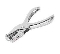 Perforatrice 1 Trou, Robuste, Capacité 8 Feuilles, Diamètre 6 mm, Alliage de Zinc et Fer, pour Papier, Carton, PVC