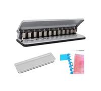 Perforatrice 12 Orifices Réglable pour Champignons, Perfore jusqu'à 6 Feuilles A4/B5/A5/A7, Précision et Efficacité Maximales