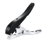 Perforatrice 3/8 pouces, perforatrice trou unique de 10 mm avec poignée, perforatrices robuste longue portée, perforatrices circulaire métal portable pour papier artisanal, étiquette, billet, carnet