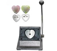 Perforatrice À Bouton En Forme De Cœur, Perforatrice À Papier En Forme De Cœur, Machine De Découpe Manuelle Pour Graphismes, Machine À Perforer Les Cœurs Pour La Fabrication De Badges, 57 X 53 Mm