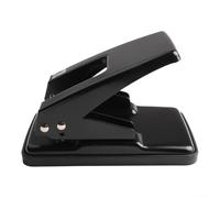 Perforatrice à double trou en métal avec règle intégrée pour des trous précis de 6 mm pour jusqu'à 40 feuilles A4 - Lame en forme de U pour une perforation fluide