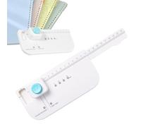 Perforatrice À Onglets - Coupe-matériau ABS Compact, Perforatrice De Cartes Réglable, Étiqueteuse Pour Scrapbooking Avec 4 Tailles D'onglets | Outil De Fabrication De Papier Durable Pour Onglets De Fi