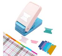 Perforatrice à onglets - Perforatrice à onglets pour cahiers, calendriers, ou albums pour albums de scrapbooking, journaux indésirables, onglets de bible, journaux de décembre, inserts de