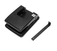 Perforatrice à papier à 2 trous, capacité de 40 feuilles, perforatrice en métal avec guide d'alignement, ligne de perforation de positionnement multi-spécifications prédéfinie,