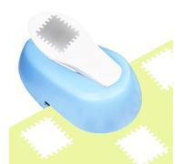 Perforatrice À Papier, Perforatrice Rectangulaire En Forme De Timbre, PerforatricePortable À Levier, Bord Festonné Rectangulaire Fait À La Main Pour Le Papier, Le Scrapbooking, Les Loisirs, bleu