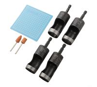 Perforatrice à tige hexagonale pour cuir - Outil convivial pour un trou propre et précis pour perforer (22 + 23 + 24 + 25 mm)