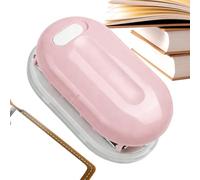 Perforatrice à trois fentes - Classeur manuel ergonomique, perforateur en acier portable, système d'alignement de précision compact avec poignée douce | Carnet de notes à feuilles volantes