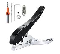 Perforatrice à trou unique de 8 mm/10 mm - Outil à main pour papier de crédit - Outil à main pour ruban à bords en cuir - Forets coniques