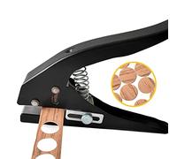 Perforatrice à trou unique, robuste et portable pour étiquettes, cartes, plastique (15 mm, noir)