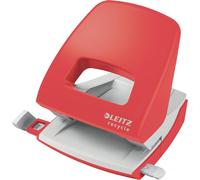 Perforatrice,Capacité 30 Feuilles,Barre De Guidage Avec Démarcations,100% Recyclable,Eco-Responsable,Gamme Nexxt Recycle,Coloris Rouge,50030025