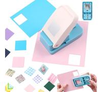Perforatrice carrée de 2,5 cm avec levier d'action pour loisirs créatifs - Carré équilatéral de 2,5 x 2,5 cm pour travaux manuels sur papier, scrapbooking, fabrication de cartes, loisirs créatifs