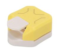 Perforatrice d’Angle Arrondie en Métal et Plastique - Coupeur de Coins pour Papier, Carton - Bricolage (Jaune)