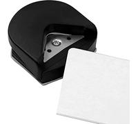 Perforatrice d'angle ronde de 4 mm, outil de coupe d'angle bleu, mini perforatrice portable pour la fabrication de cartes, photos, projets de bricolage, cartes postales, scrapbooking, noir
