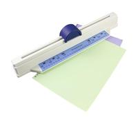 Perforatrice de Bureau À 30 Trous, Pochette Multi-trous À Pousser À la Main, Capacité de Perforation de 5 Feuilles, Patins de Base Antidérapants, Perforatrice Portable À Longue Portée pour la M white