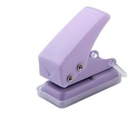 Perforatrice de Papier Mini perforateur à anneau 1 papier mignon, perforateur rond Portable, fournitures de papeterie de bureau(Purple)