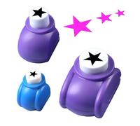 Perforatrice De Papier - Portable, Mini Perforatrice 3X, Kit De Perforatrice Manuelle, Jeu De Perforatrices Pour Papier Pour Album, Jouet De Forage Compact | Jeu De Poinçons Pour Trous Artisanaux