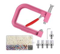 Perforatrice de perles - Perceuse à perles - Décoration de vêtements, chapeaux et strass - Fonction applicateur pour créer des rivets artisanaux pour la décoration de bijoux, vêtements et sacs