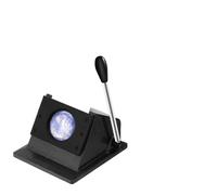 Perforatrice de table manuelle à fente ronde, découpeuse papier circulaire for badges 58 mm (2,28 pouces)