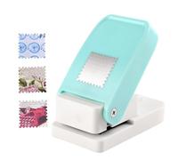 Perforatrice De Timbres Carrée Avec Action À Levier - Poinçon Robust Pour Scrapbooking | Outil De Découpe Pour Cartes Et Enveloppes | Perforatrice De Papier Pour Loisirs Créatifs DIY