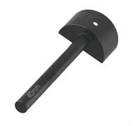 Perforatrice demi-ronde en acier avec joint en caoutchouc pour travaux manuels, portefeuilles, cartes, paquets et ceintures, convient pour un usage professionnel et débutant (40 mm)