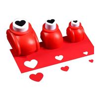 Perforatrice en forme de cœur - Outils de bricolage de papier portables, conception de coupe en acier coloré, formes créatives de scrapbooking avec processus de découpe doux et facile | Idéal pour les