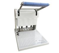Perforatrice financière à 3 trous avec déflecteur amovible, épaisseur de reliure de 40 mm et pas de trou de 4 mm, chargement illimité du papier et design anti-décalage, pour fichiers, documents