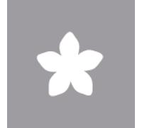 Rayher perforatrice fantaisie fleur p. décoration 1,6 cm ø (⅝'') gris, 89826000