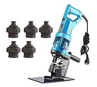 Perforatrice hydraulique électrique 900 W métal, force de poinçonnage de 10 tonnes et 5 matrices