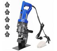 Perforatrice Hydraulique électrique, Perforatrice En Métal Avec 5 Jeux De Poinçons Et De Matrices (6,5 à 20,5 Mm), Outil De Poinçonnage Robuste Pour L'acier, Le Fer, L'aluminium