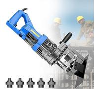 Perforatrice Hydraulique électrique, Perforatrice Hydraulique En Métal Avec 5 Ensembles De Poinçons Et Matrices, Outil De Perforation Portable Pour L'acier, Le Fer, L'aluminium