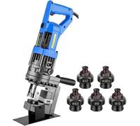 Perforatrice Hydraulique électrique, Poinçonneuse Φ1/4"-4/5" Poinçonneuse rapide for trous métalliques, for acier, fer, aluminium, cuivre et acier à canaux(Channelsteel,110V)