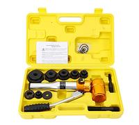 Perforatrice hydraulique en tôle - Perforatrice en tôle - Poinçon - Outil hydraulique - Cylindre - Pompe hydraulique - Dans un coffret - 22-60 mm - Convient pour la perforation du métal.