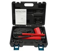 Perforatrice hydraulique manuelle avec force de 80 kN pour perforatrice en acier inoxydable de 3,2 mm pour l'industrie dans une valise (rouge)