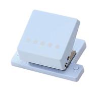 Perforatrice Manuelle 5 Trous - Mini Perforateur Papier Portatif et Antidérapant | Outil Multifonction pour Agenda, Cahier à Feuilles Mobiles avec Scrapbooking, Diamètre 5mm, Design Compact