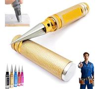 Perforatrice manuelle multi-usage en alliage d'aluminium de 0 à 14 mm avec protection pour pièces en plastique, bois, bricolage (noir)